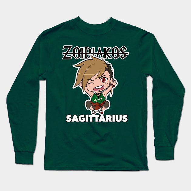 Sagittarius Long Sleeve T-Shirt by Keintial